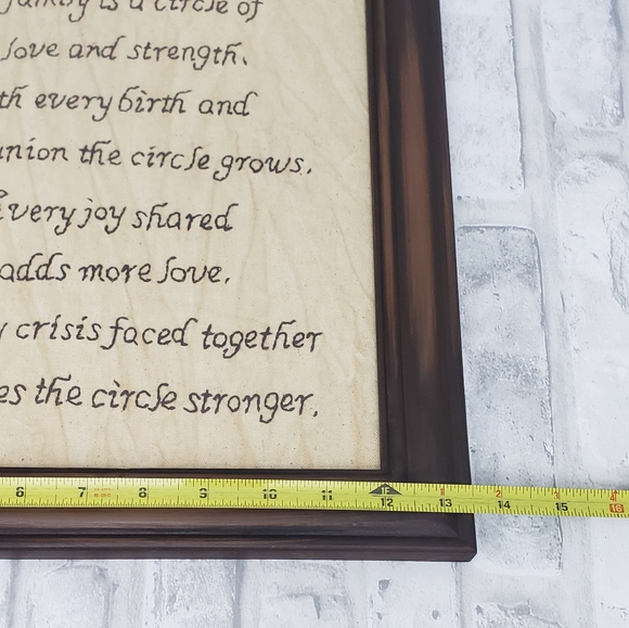 Framed Vintage Inspirational Needlepoint Wall Decor - Picture 7 of 8